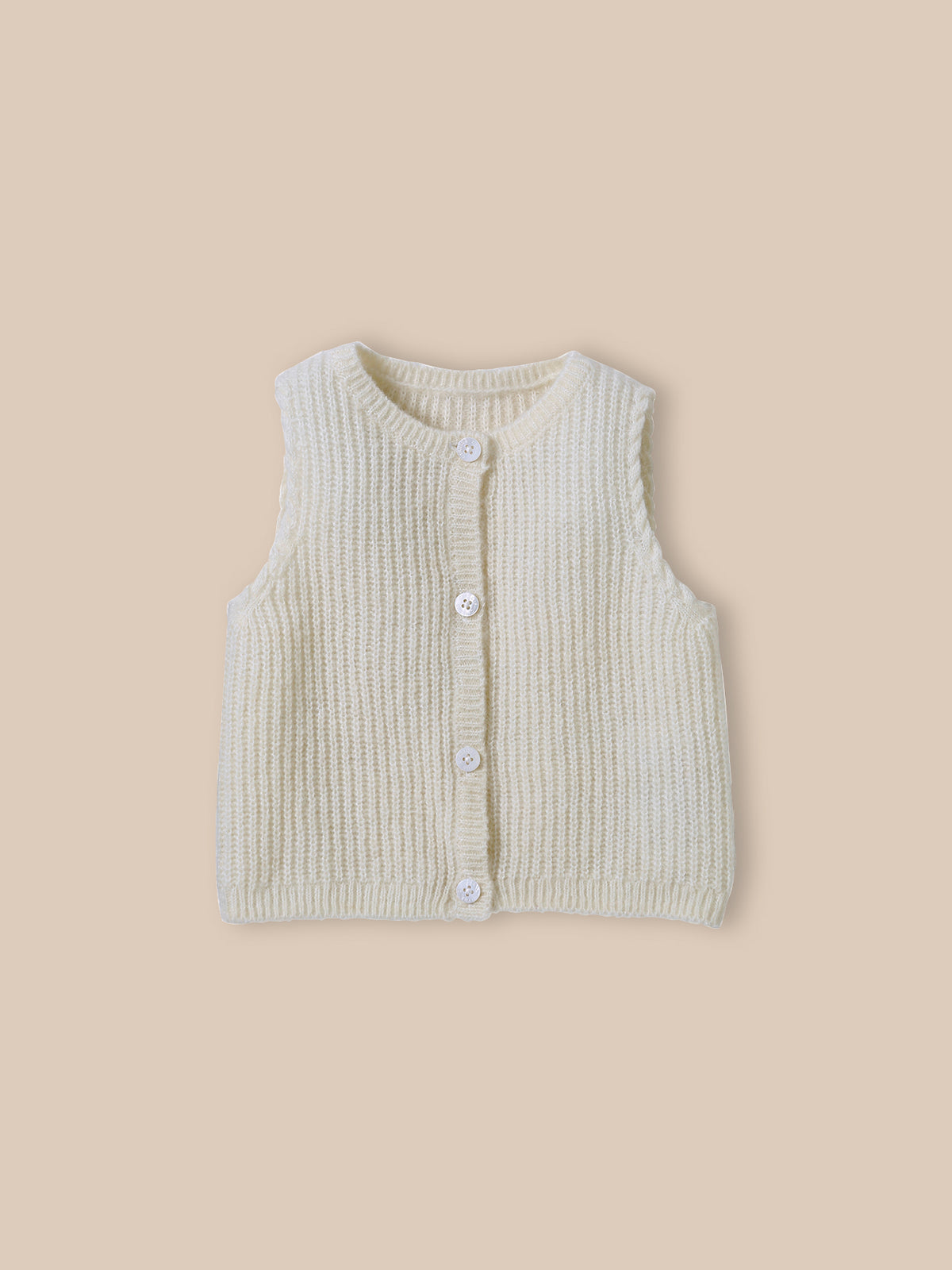 Gilet sans manches Bébé laine et mohair
