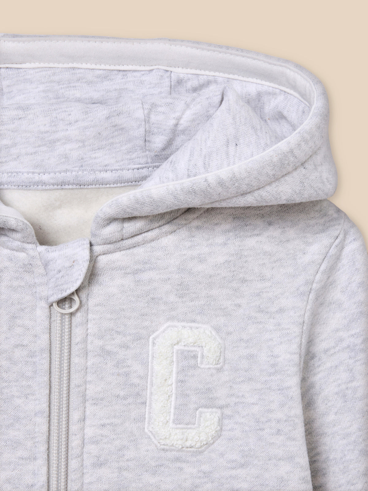 Baby zip-up hoodie - Organic cotton