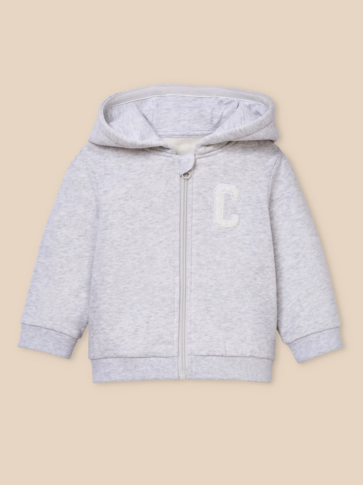 Baby zip-up hoodie - Organic cotton