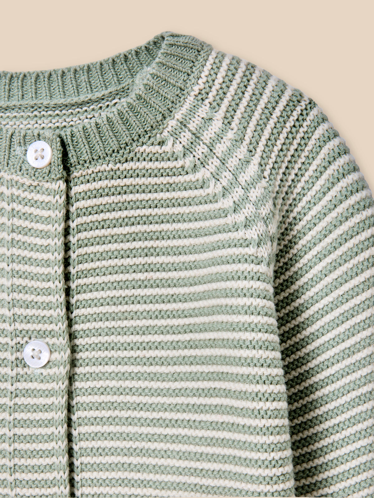 Baby striped cardigan - Organic cotton