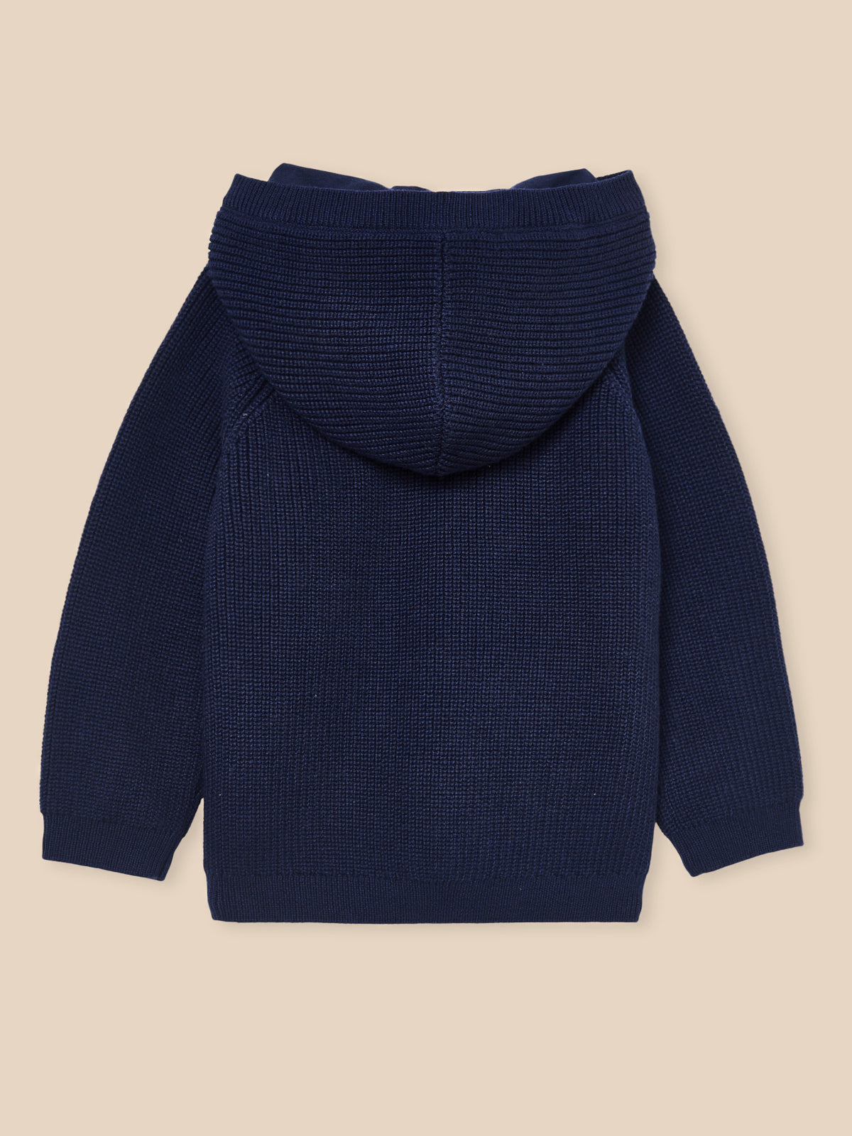 Organic cotton and baby wool cardigan