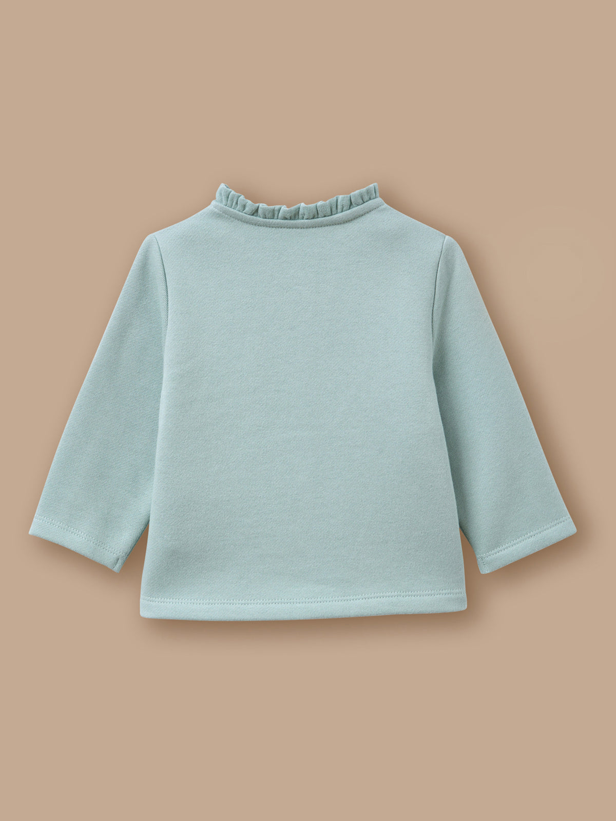 Baby cardigan in fleece