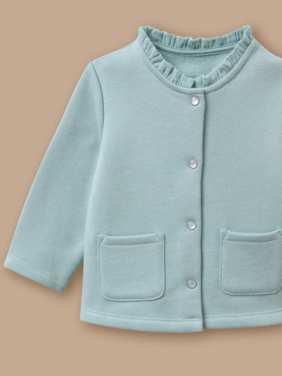 Baby cardigan in fleece