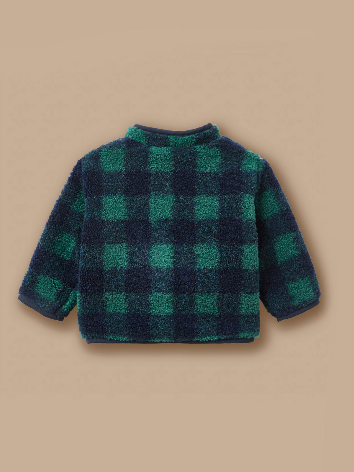 Baby's Checked Sherpa Gilet