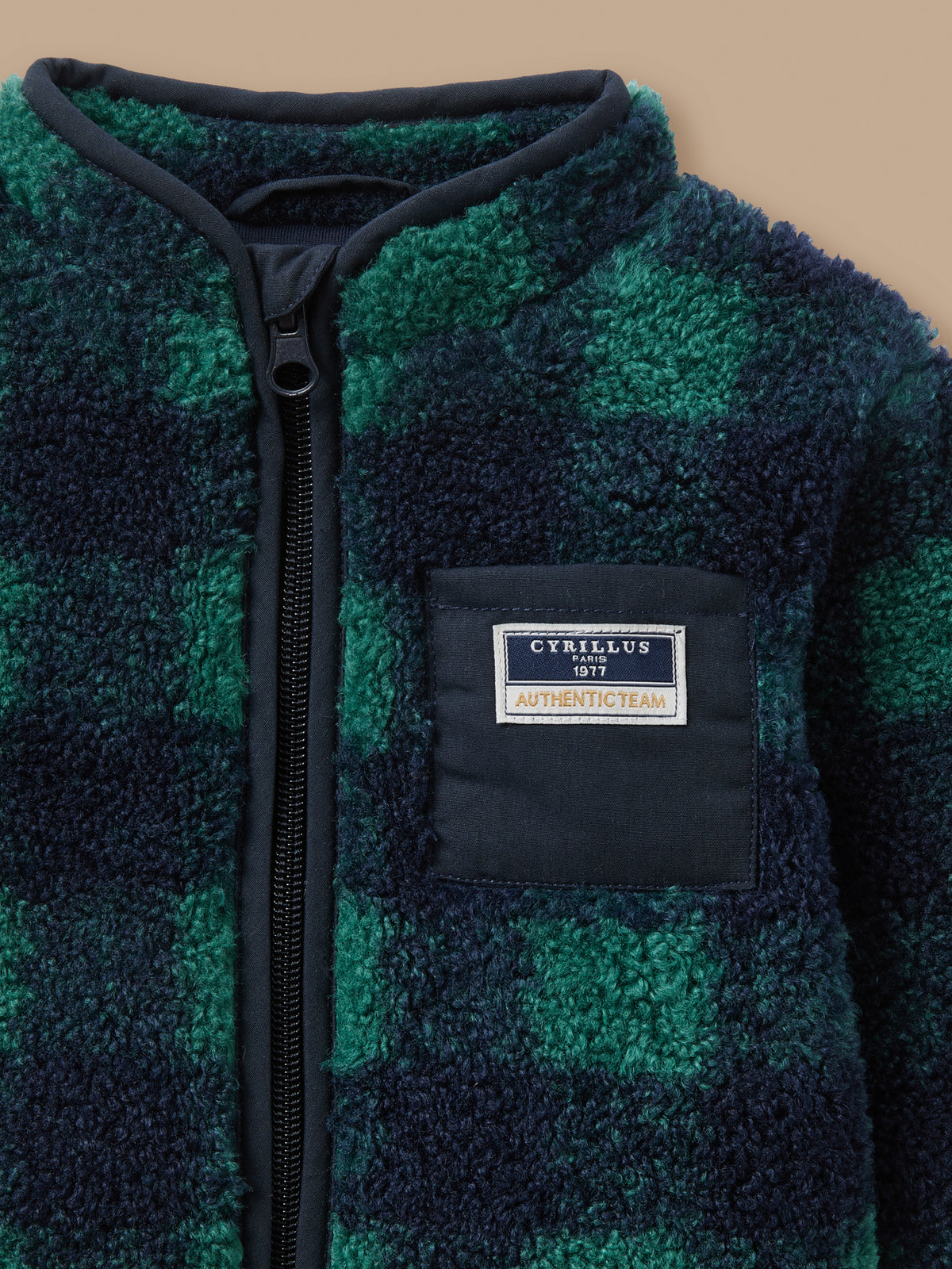 Baby's Checked Sherpa Gilet