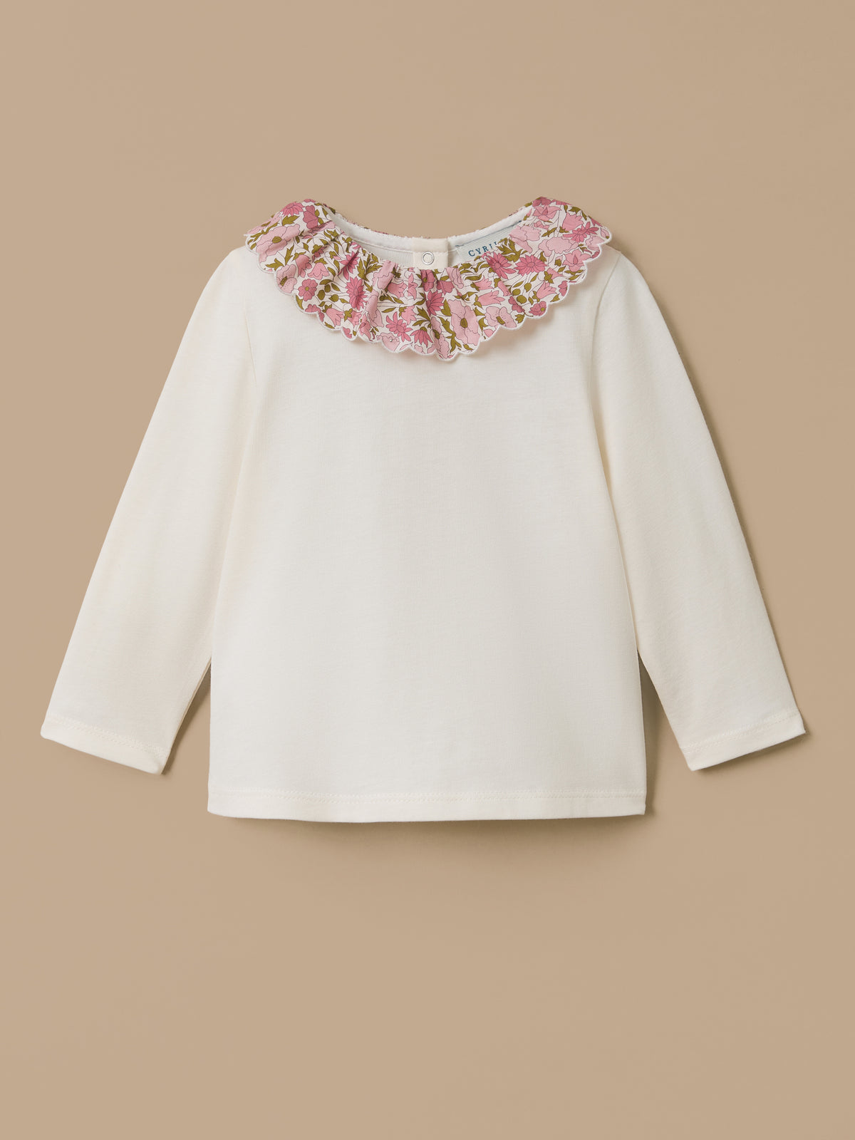 T-shirt col tissu Liberty Bébé