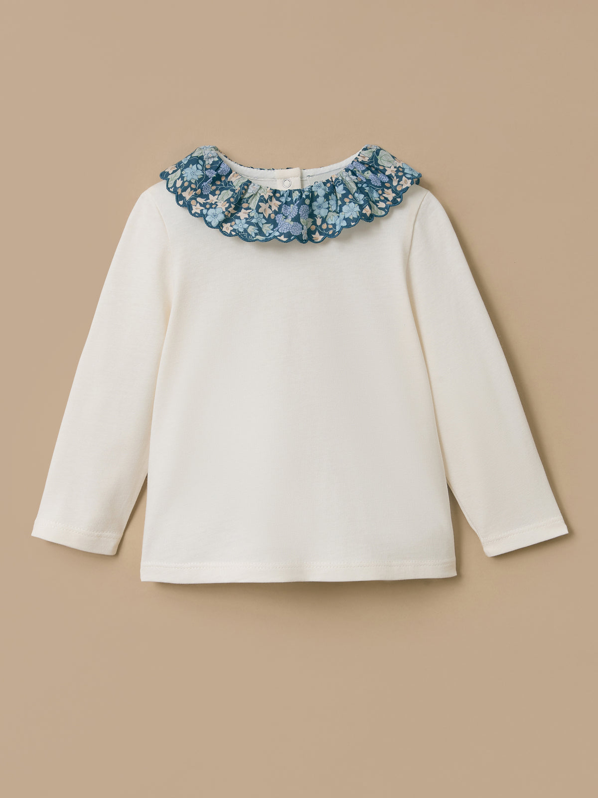 T-shirt col tissu Liberty Bébé