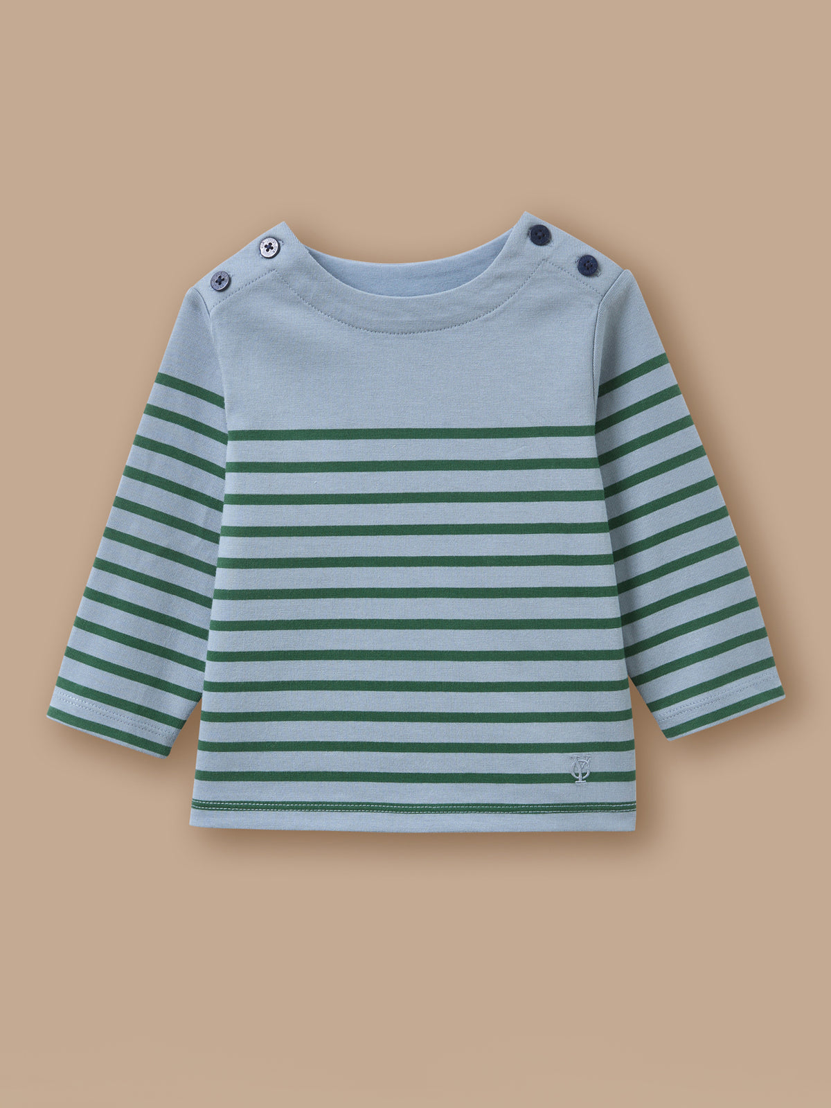 T-shirt marinière boutonné Bébé