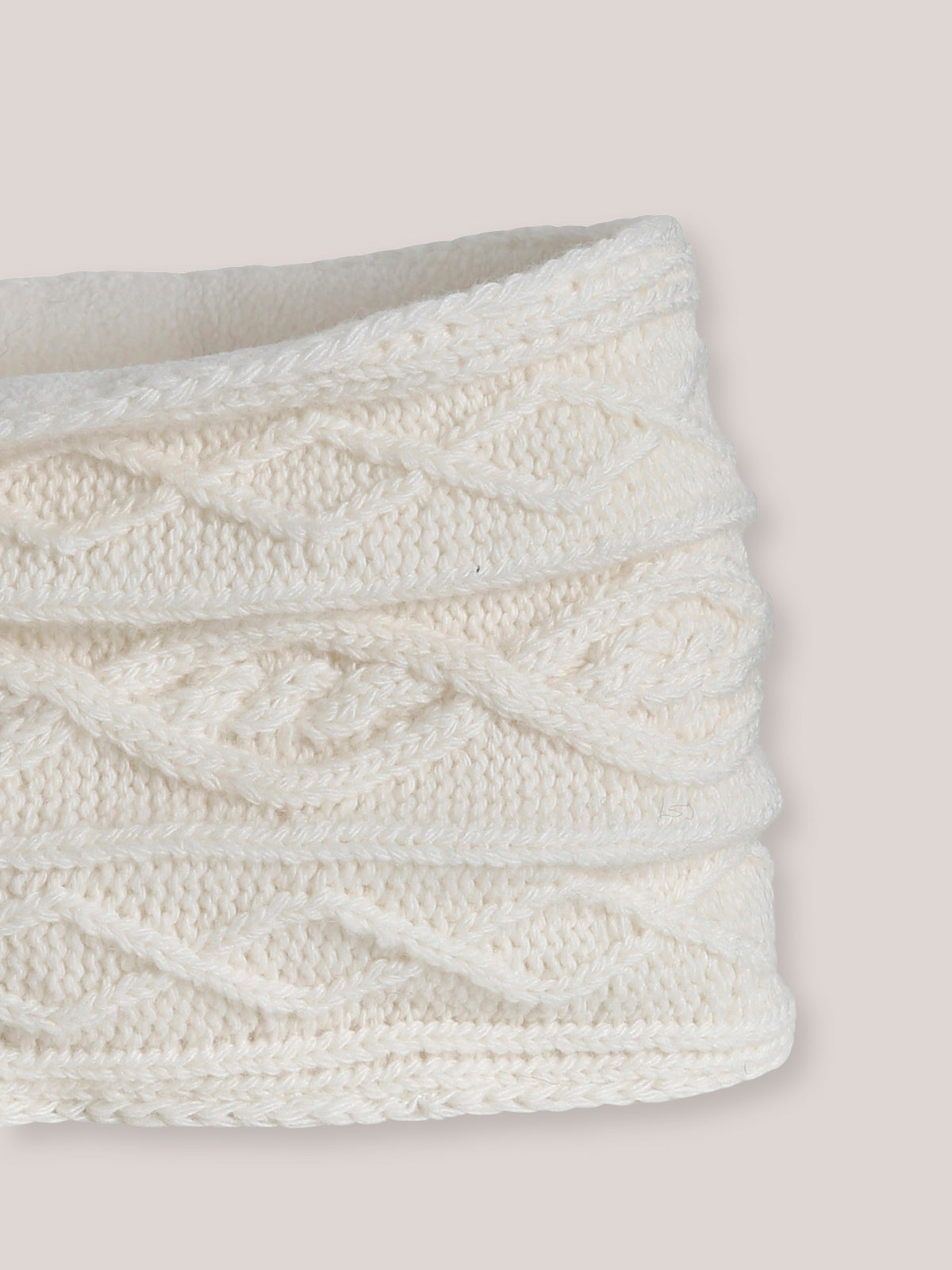 Snood torsadé doublé polaire Bébé