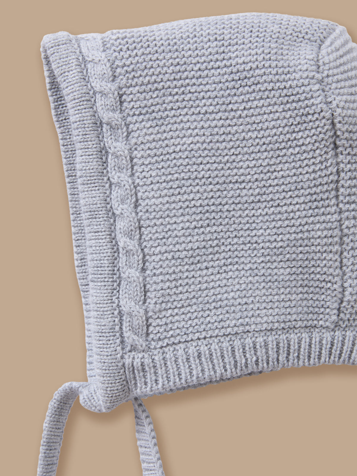 Baby wool and cotton bonnet