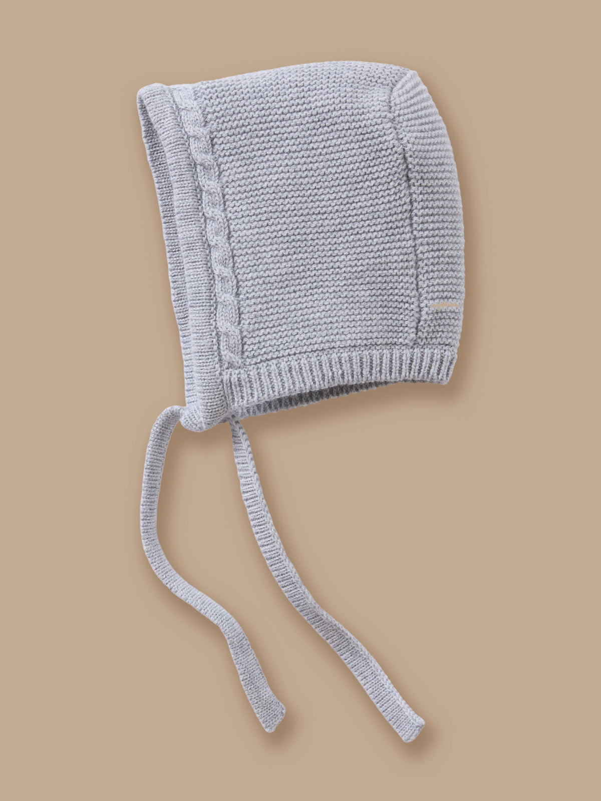 Baby wool and cotton bonnet