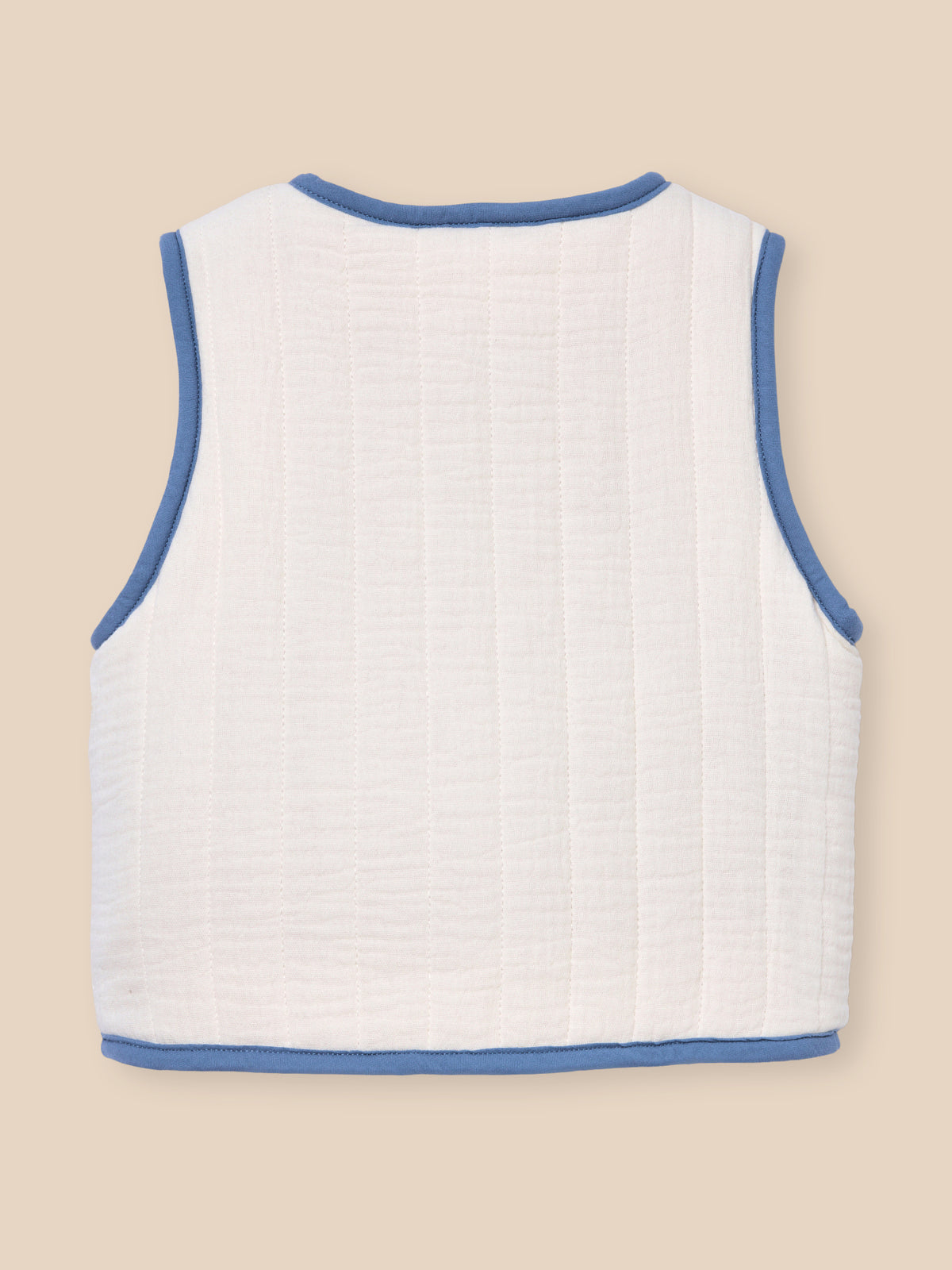 Baby reversible sleeveless jacket