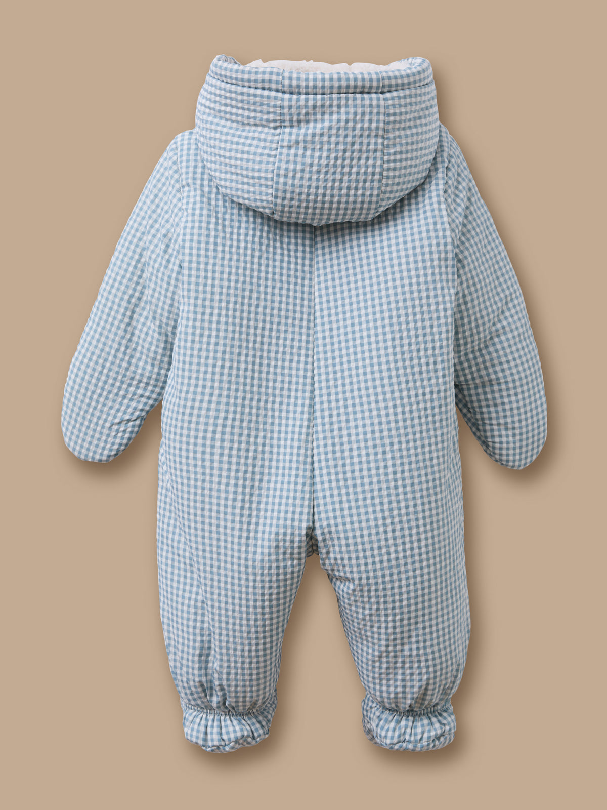 Baby Vichy-Print Pilot Suit