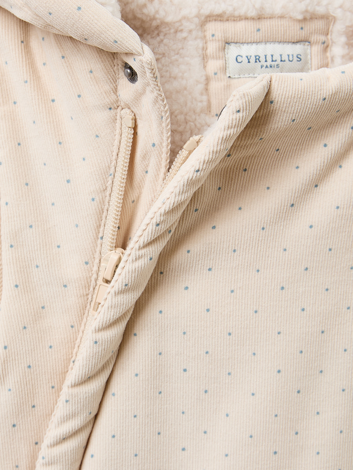 Baby pilot suit in corduroy