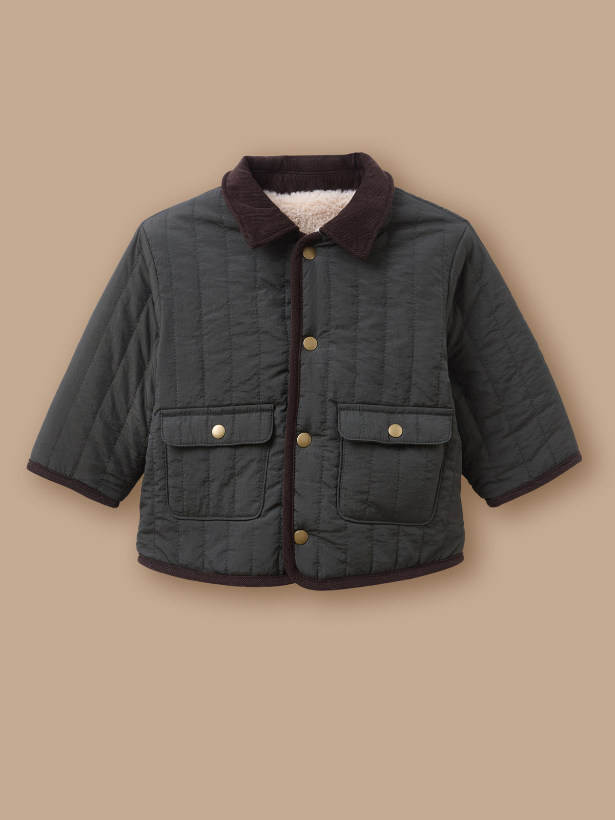 Veste réversible en sherpa Bébé