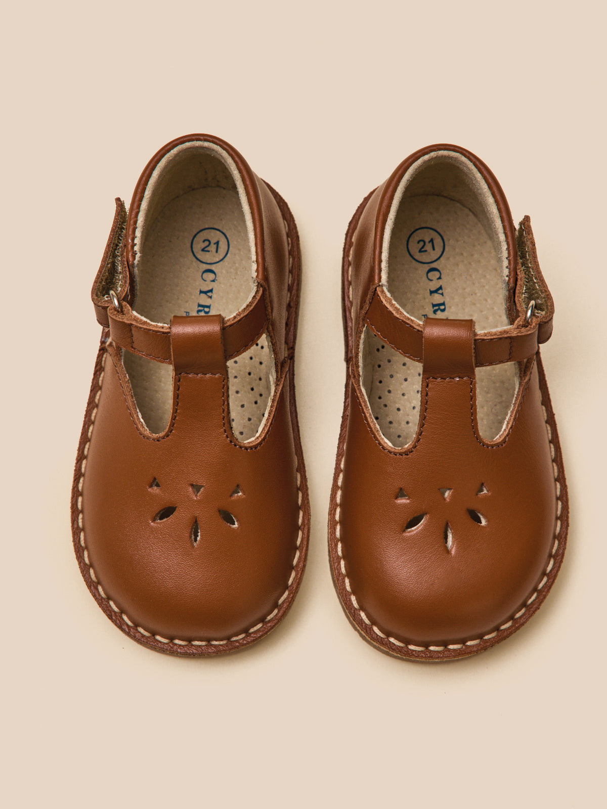 Salomés en cuir Bébé