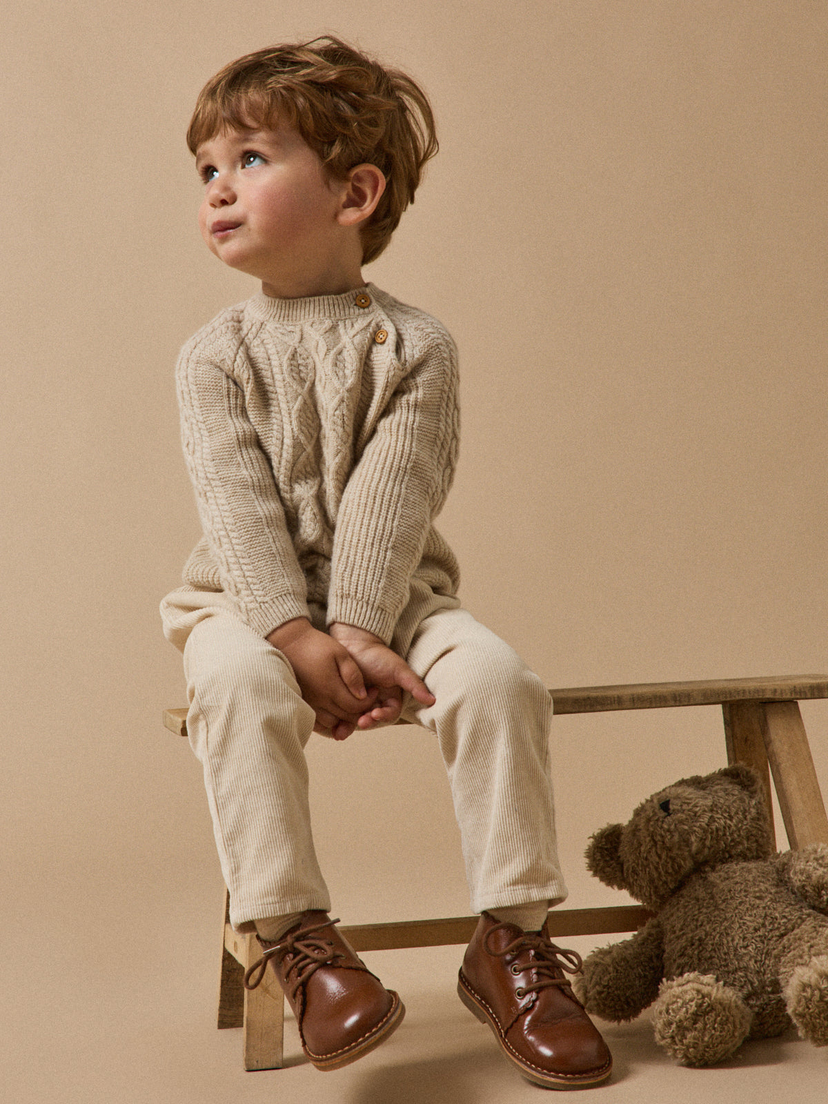 Baby's scalloped leather ankle boots