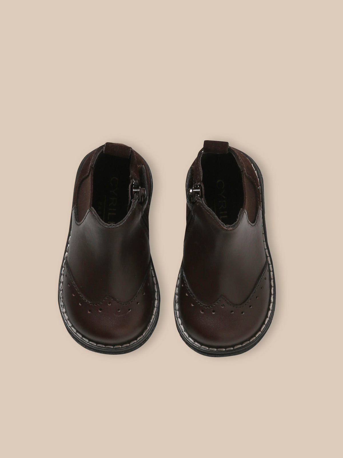 Boots Chelsea bébé en cuir