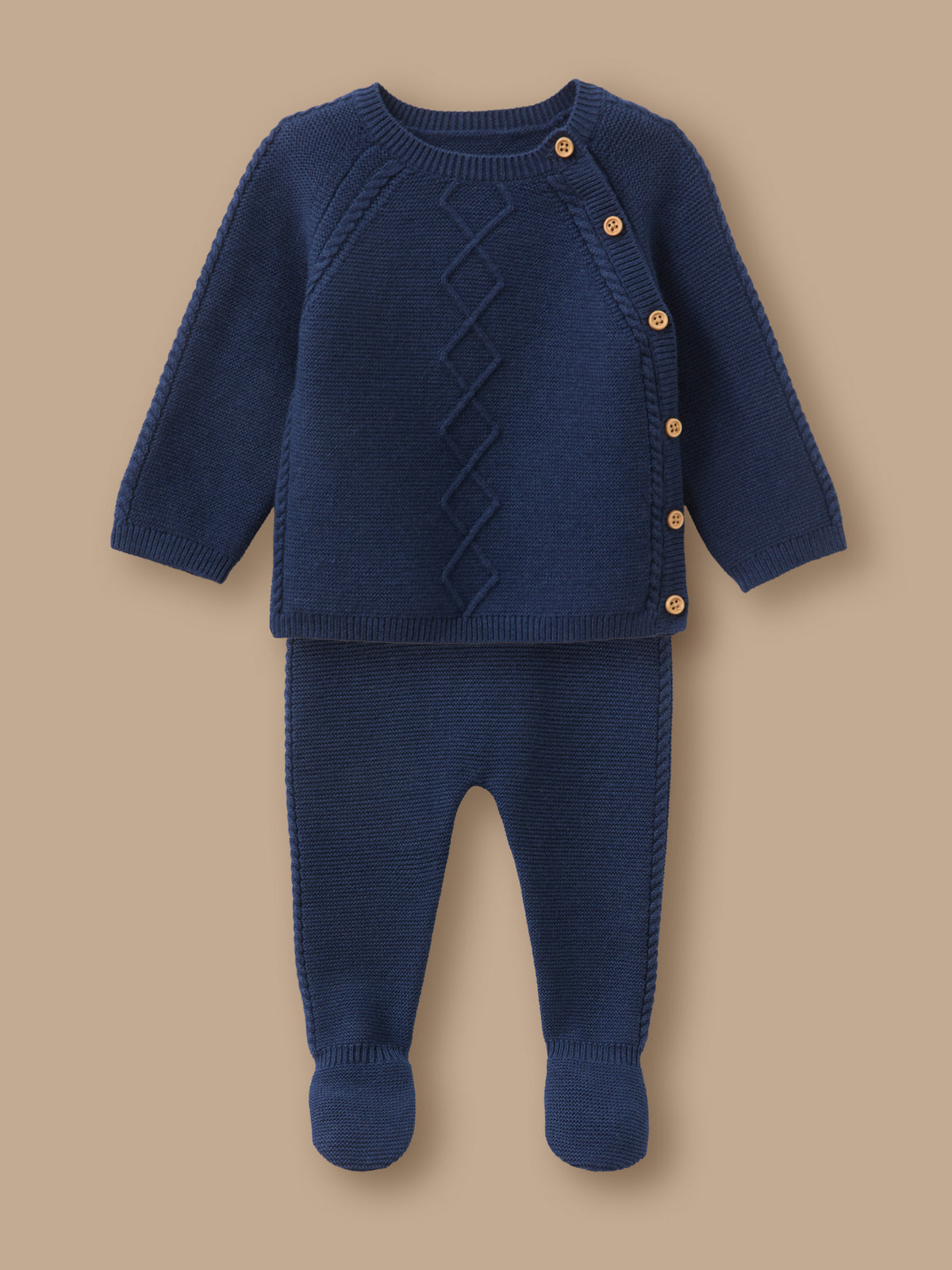 Ensemble naissance - Coton biologique et laine