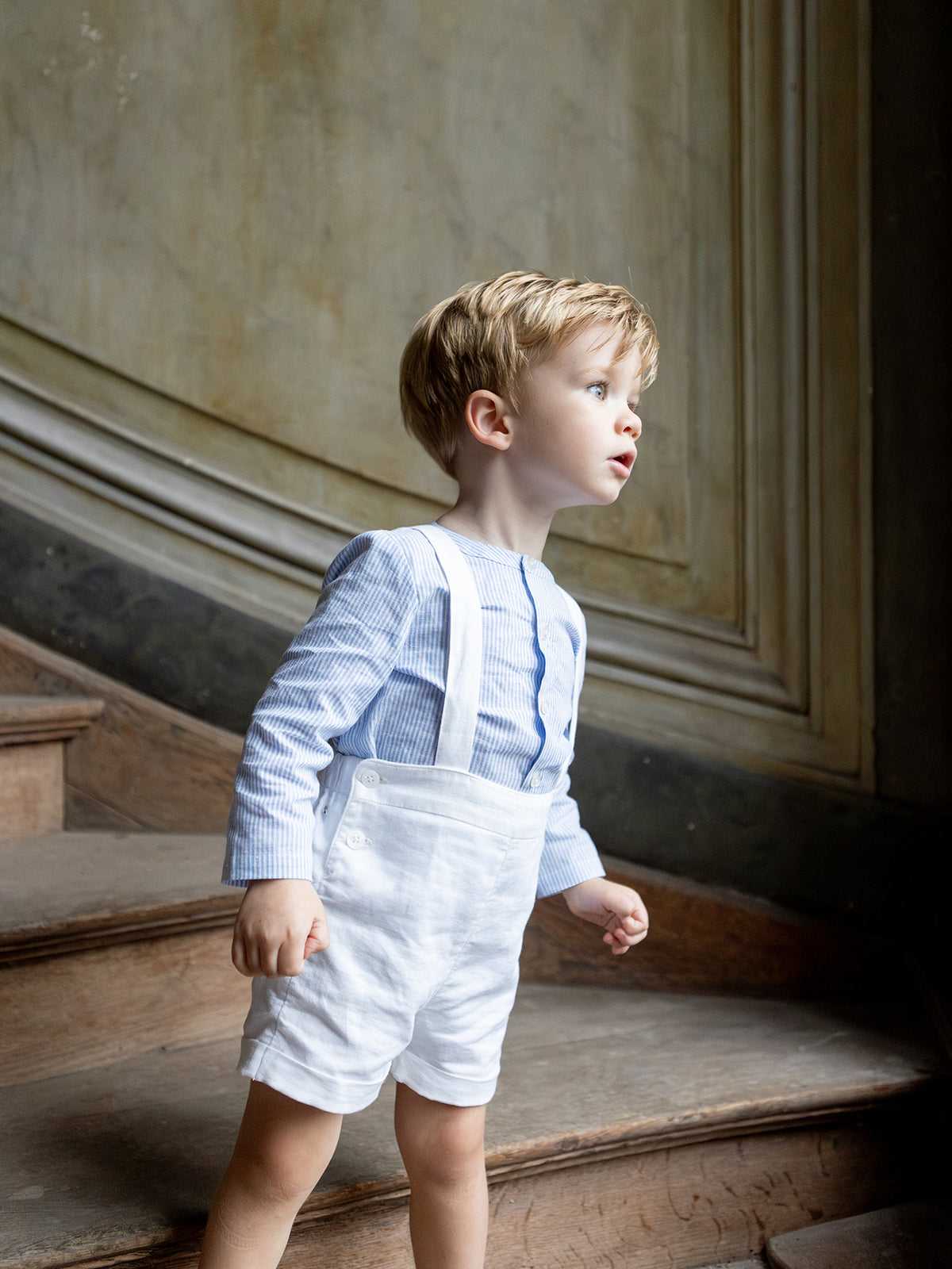 Baby Bermuda shorts with braces – Parties & Weddings collection