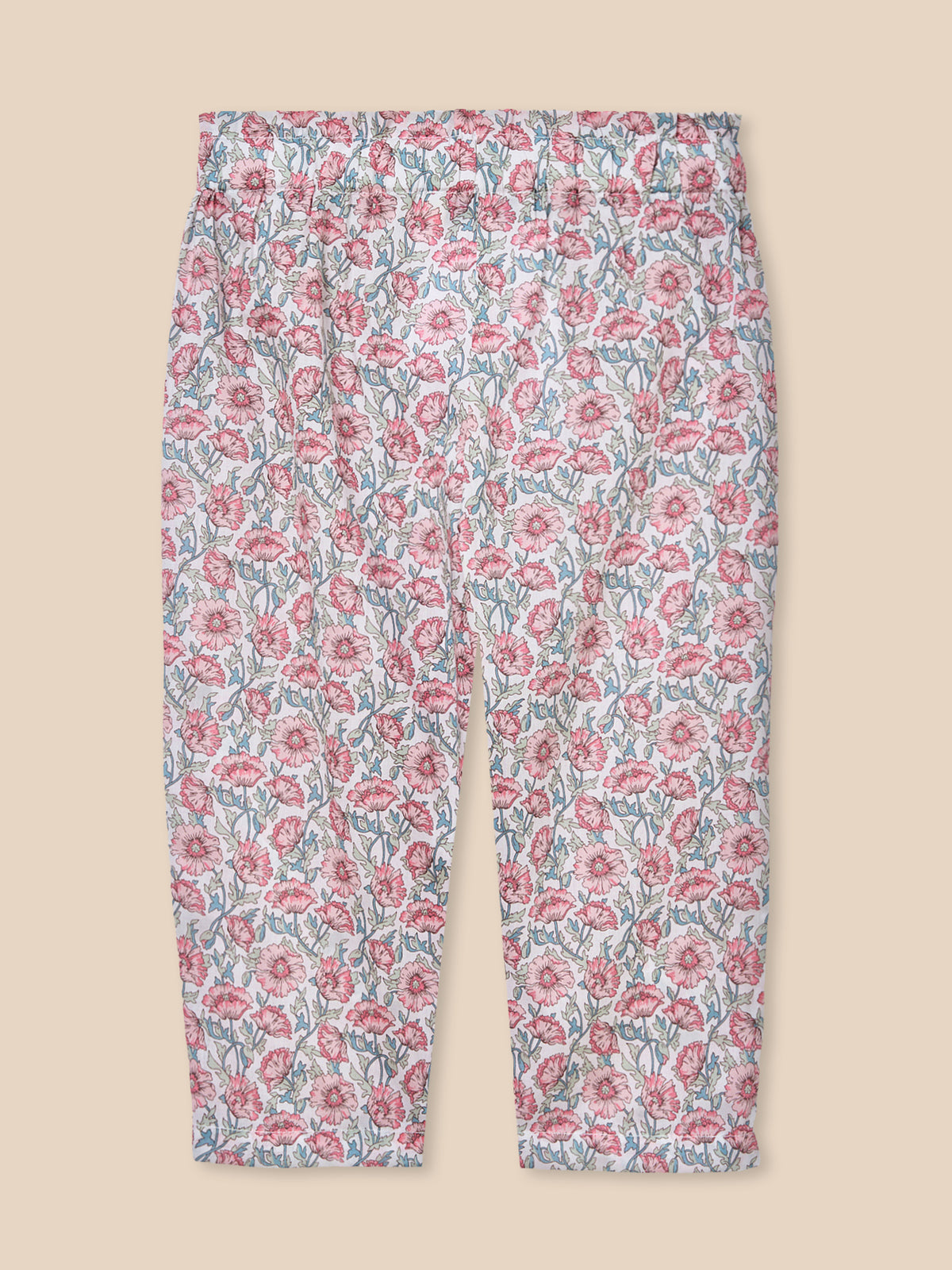 Baby's trousers made with Liberty fabric