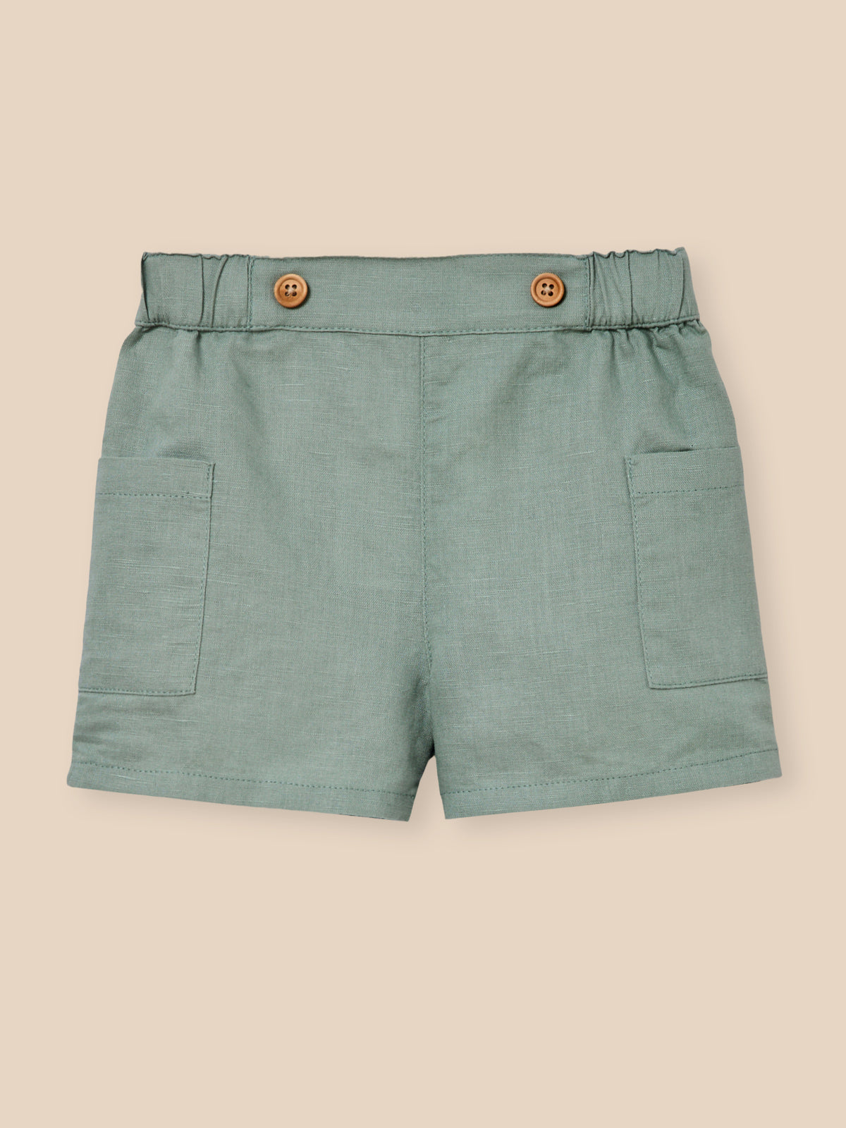 Short en lin et coton Bébé