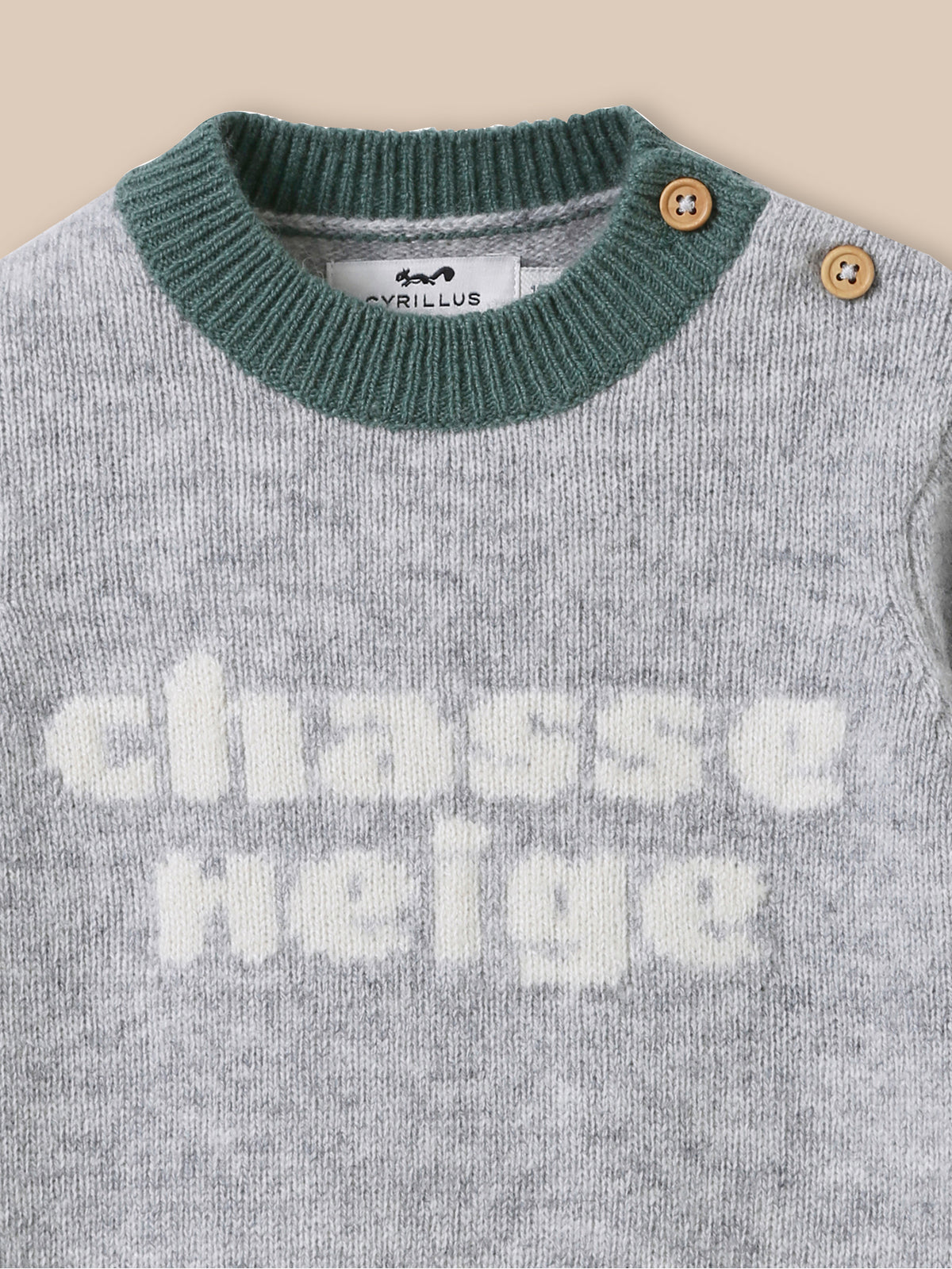 Baby's wool bear sweater