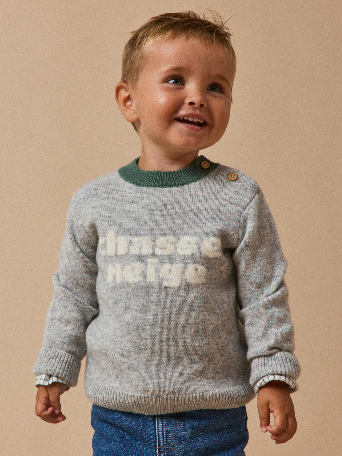 Baby's wool bear sweater