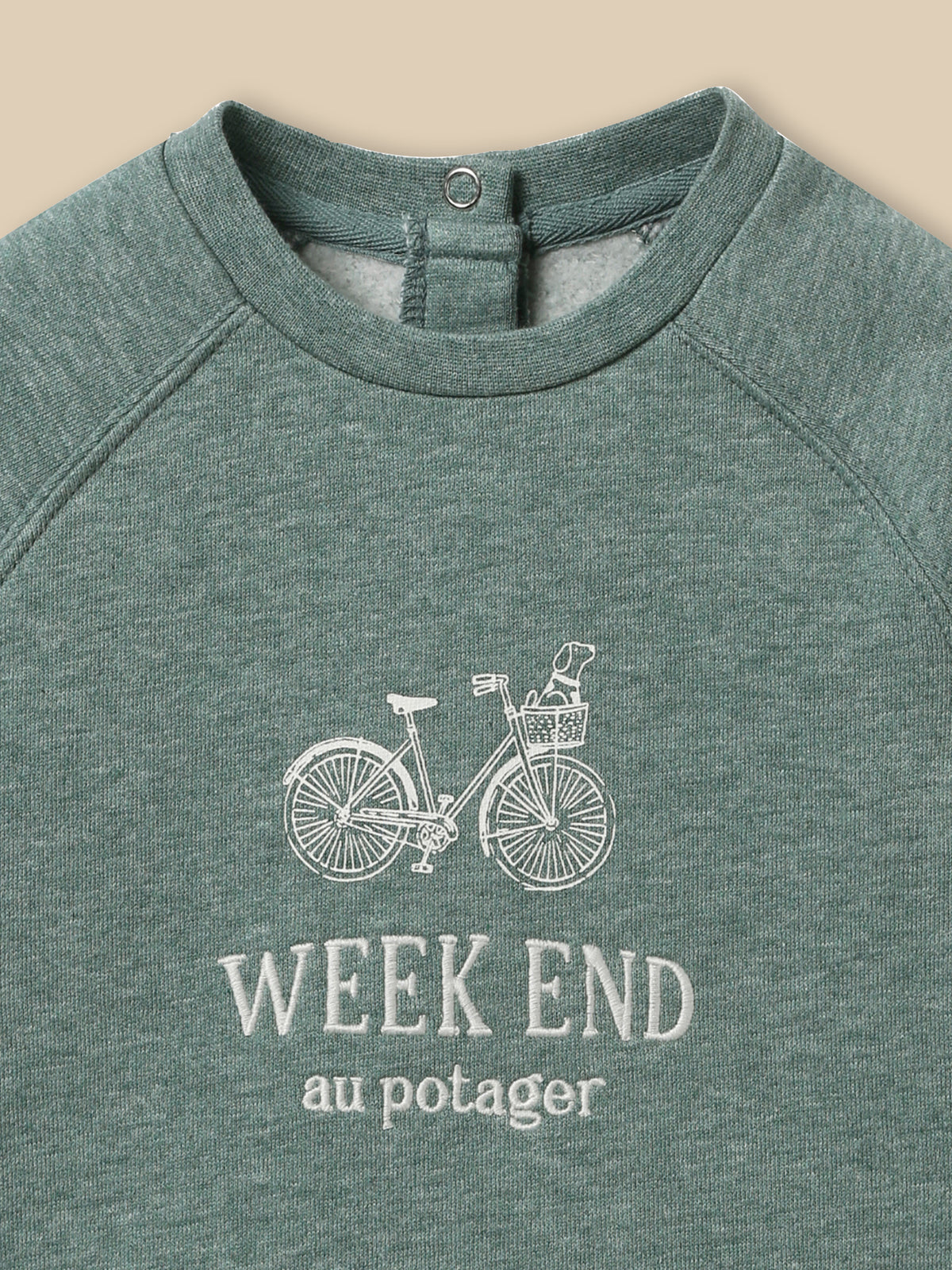 Baby embroidered sweatshirt - Organic cotton