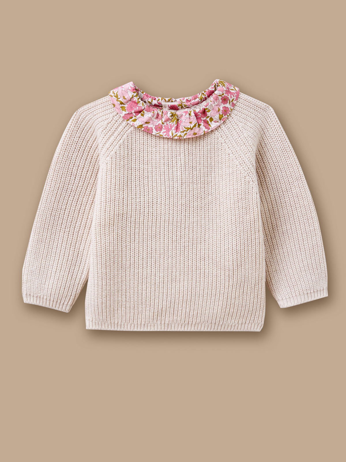 Pull col tissu Liberty Bébé
