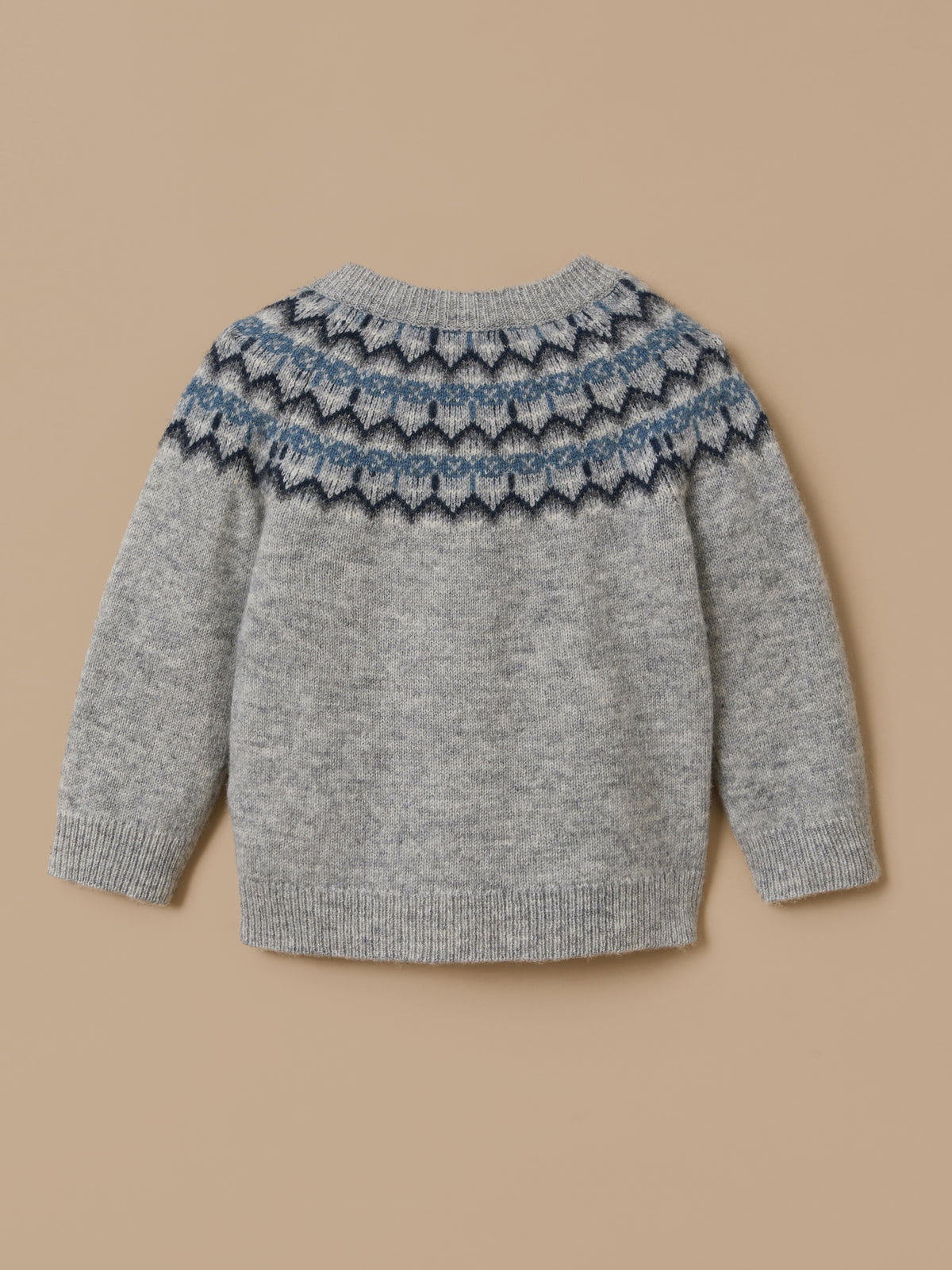 Pull laine col jacquard Bébé