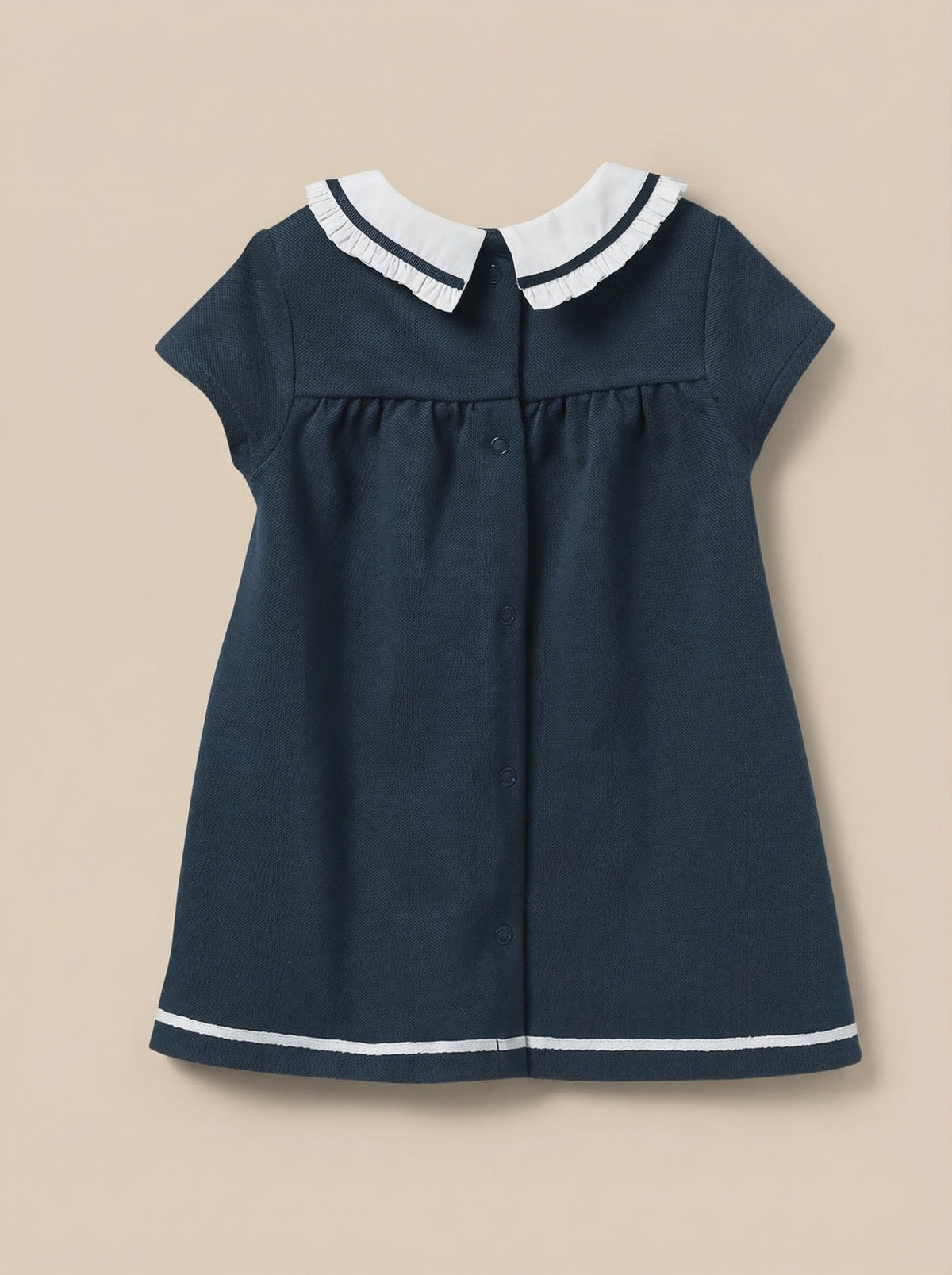 Baby quilted knit dress - Organic cotton