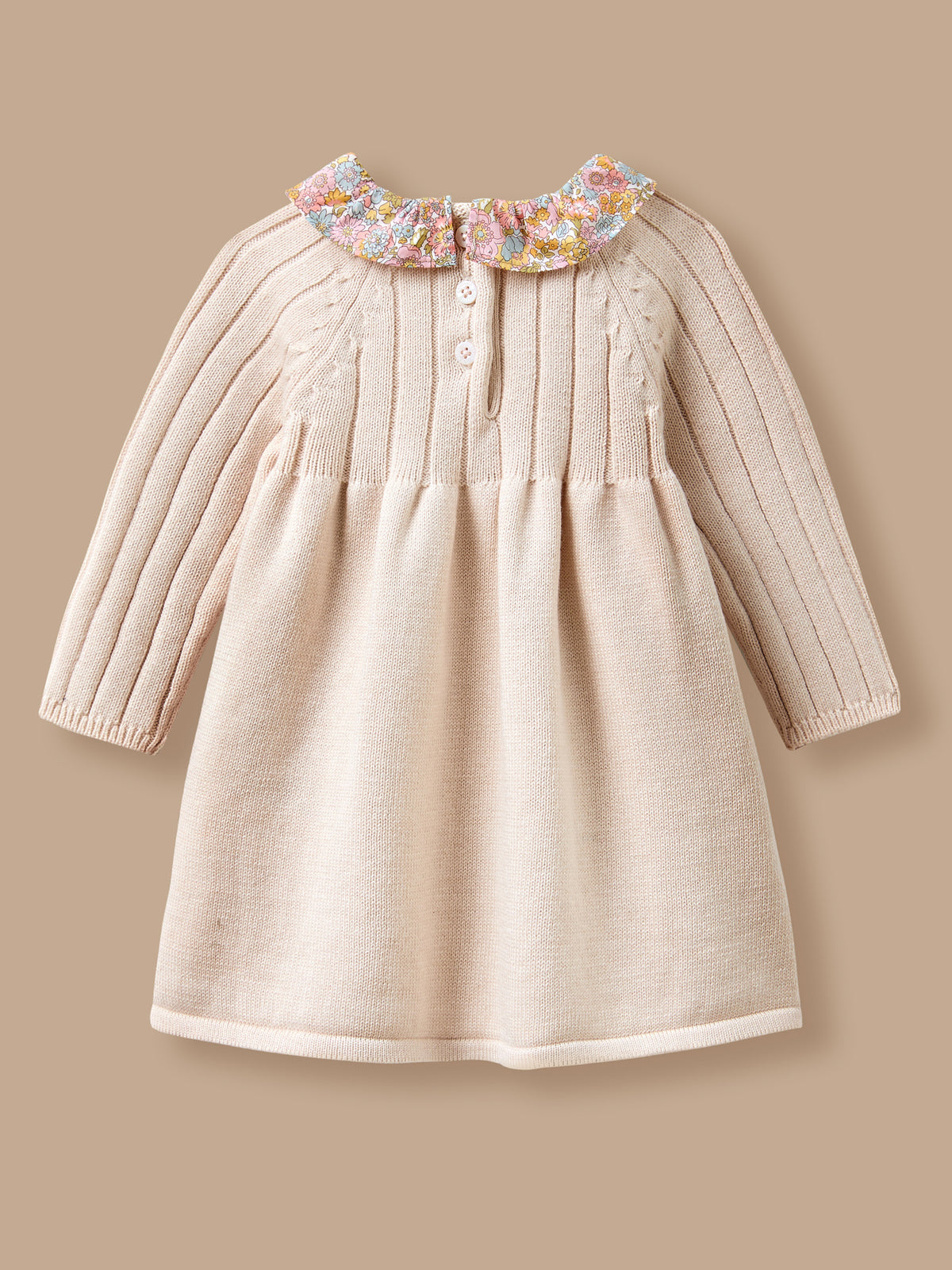 Robe Bébé Tricot col Liberty