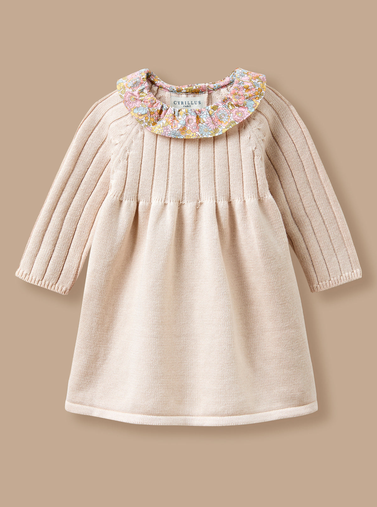 Robe Bébé Tricot col Liberty