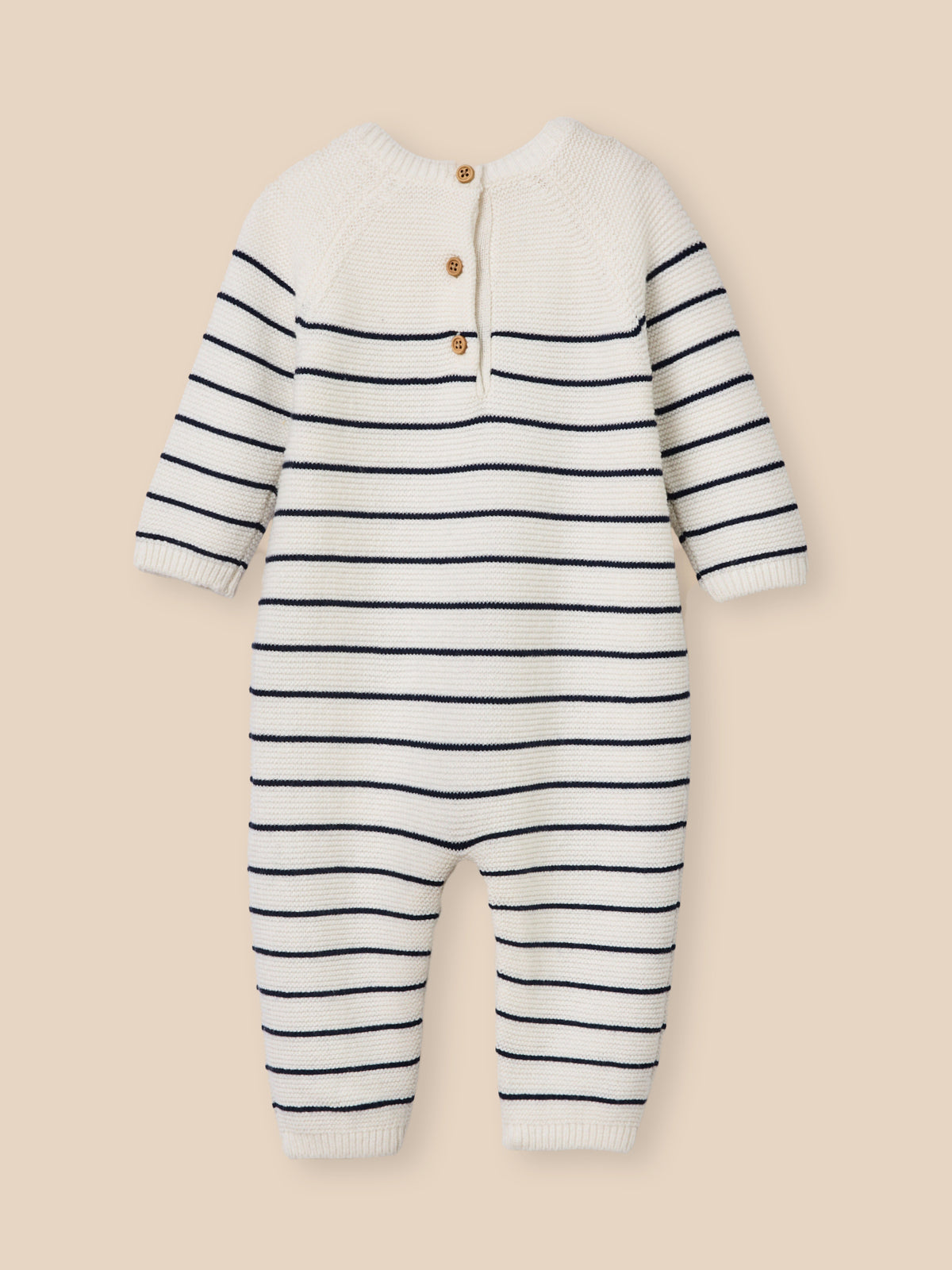 Organic cotton and wool baby jumpsuit