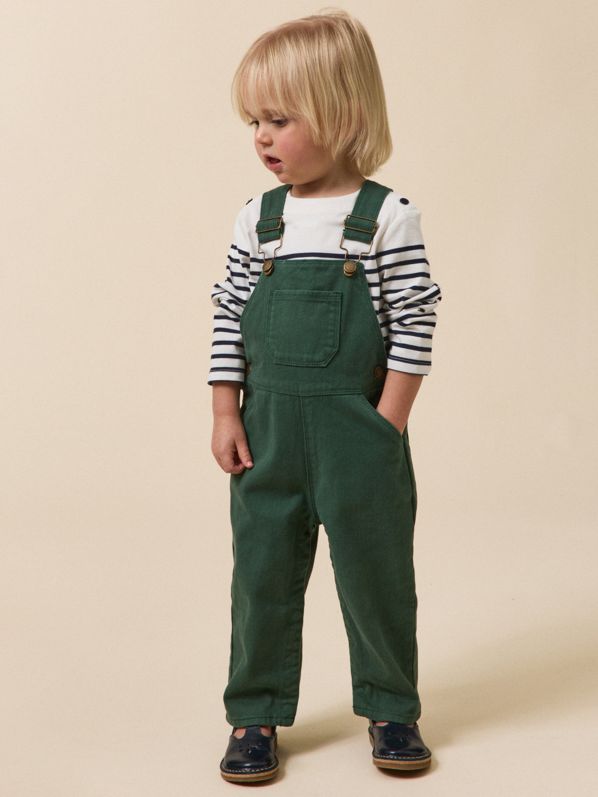 Baby twill dungarees