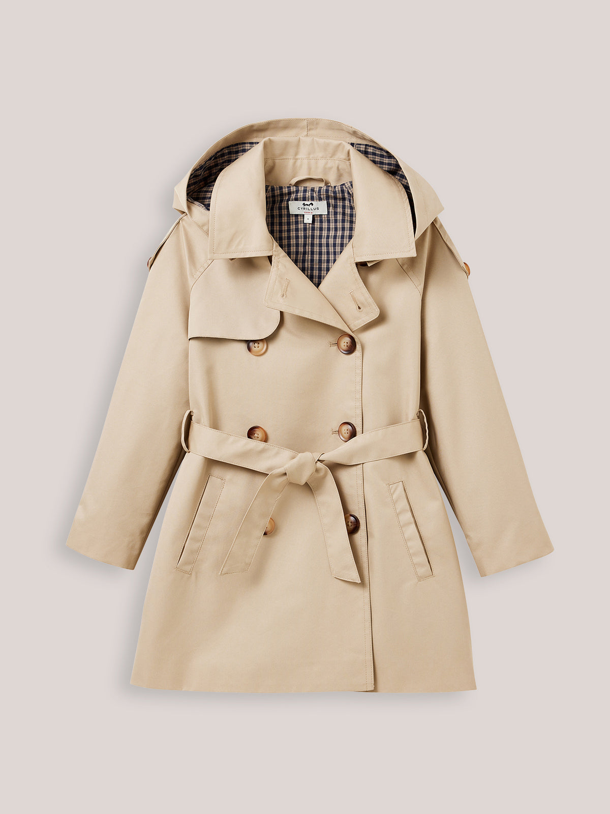 Girl's iconic trench coat