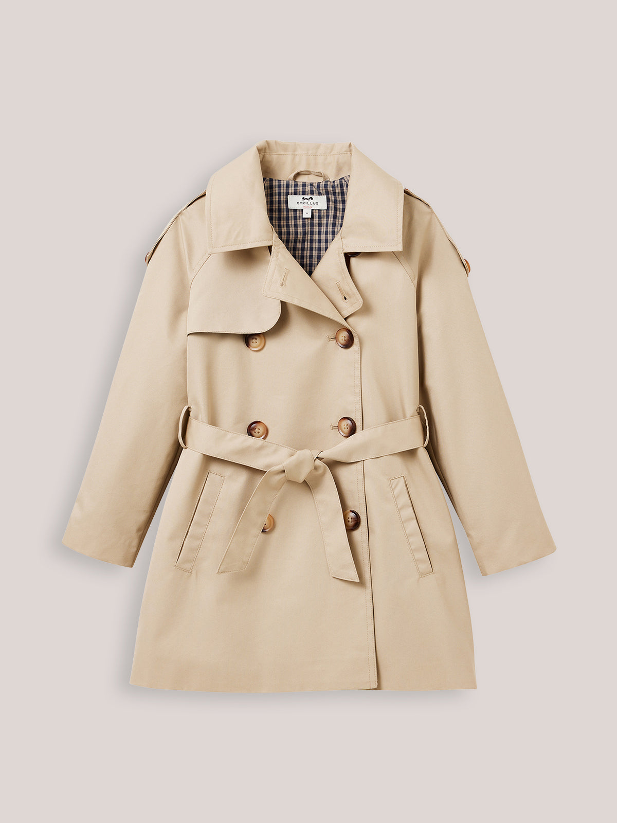Girl's iconic trench coat