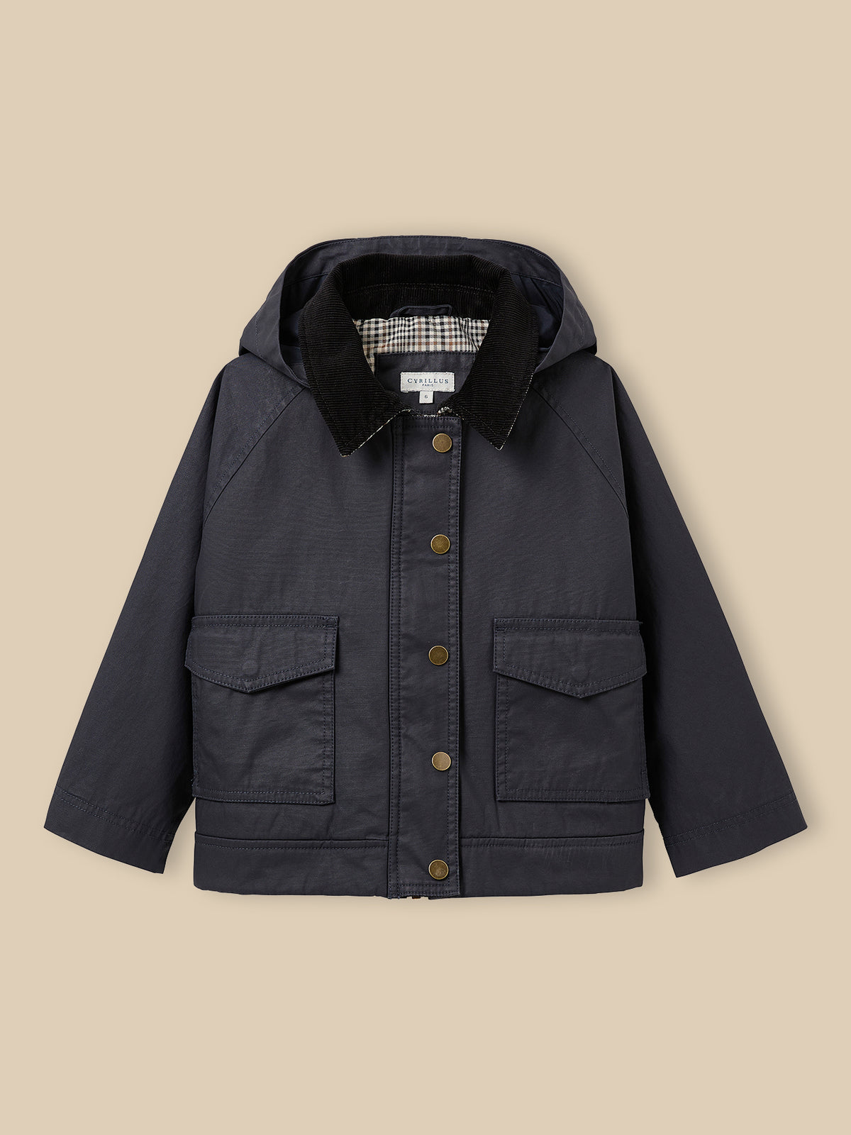 Veste en coton enduit