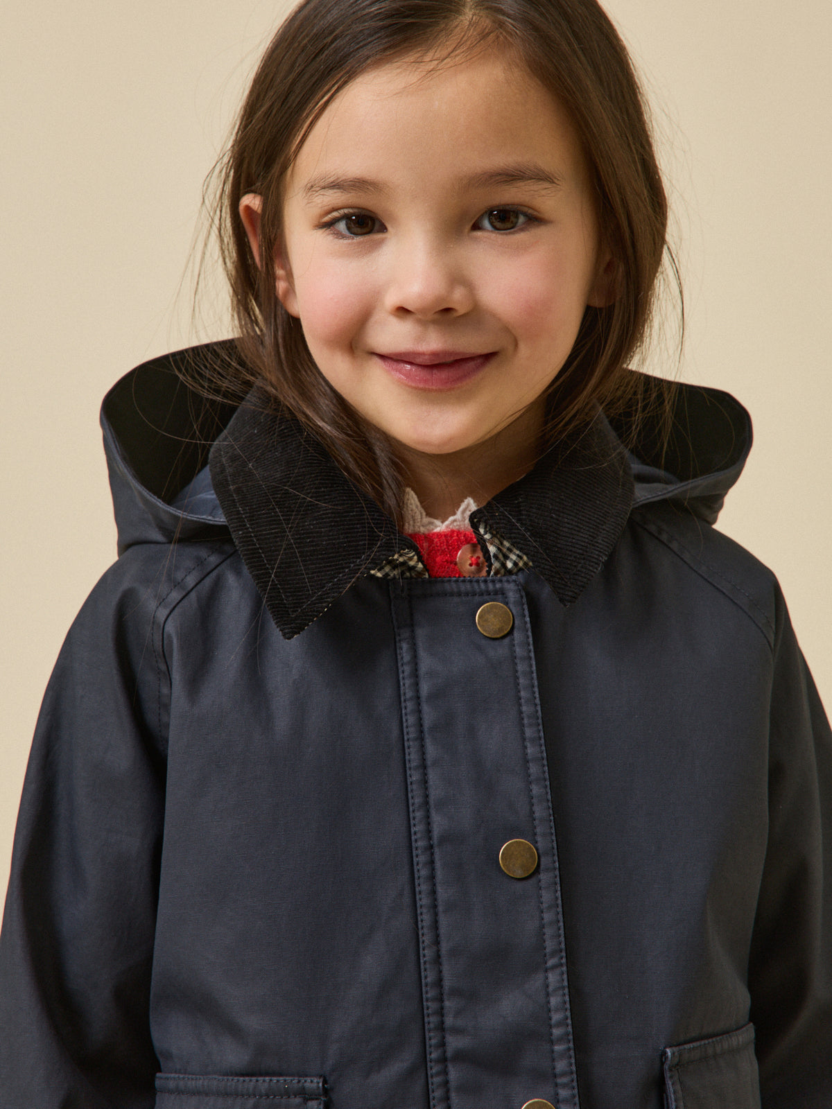 Veste en coton enduit