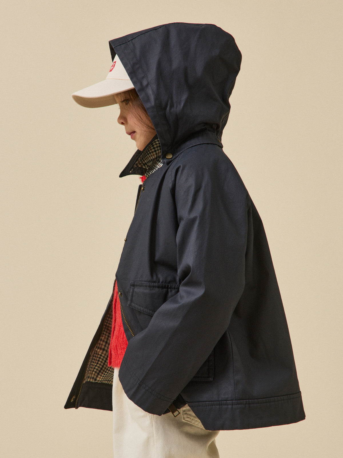 Veste en coton enduit