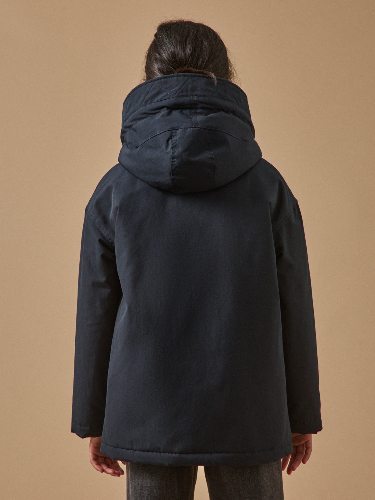 Parka doublée léopard Fille