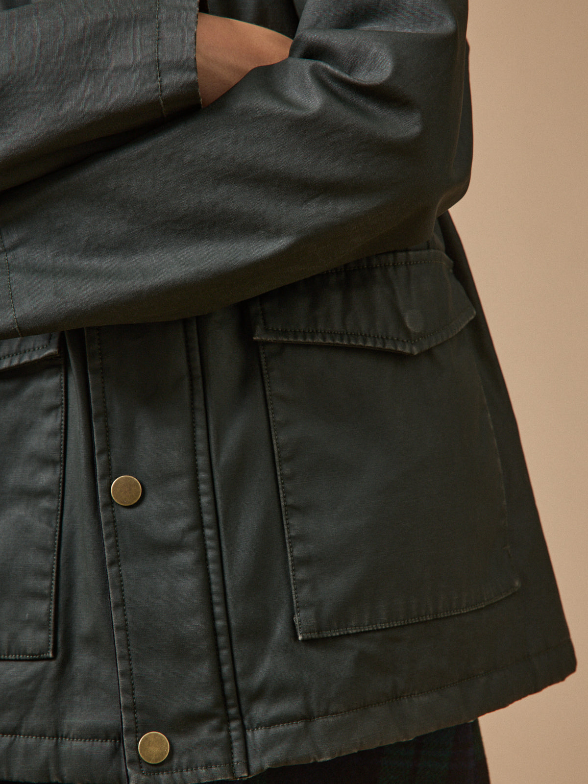 Girl's coated cotton jacket
