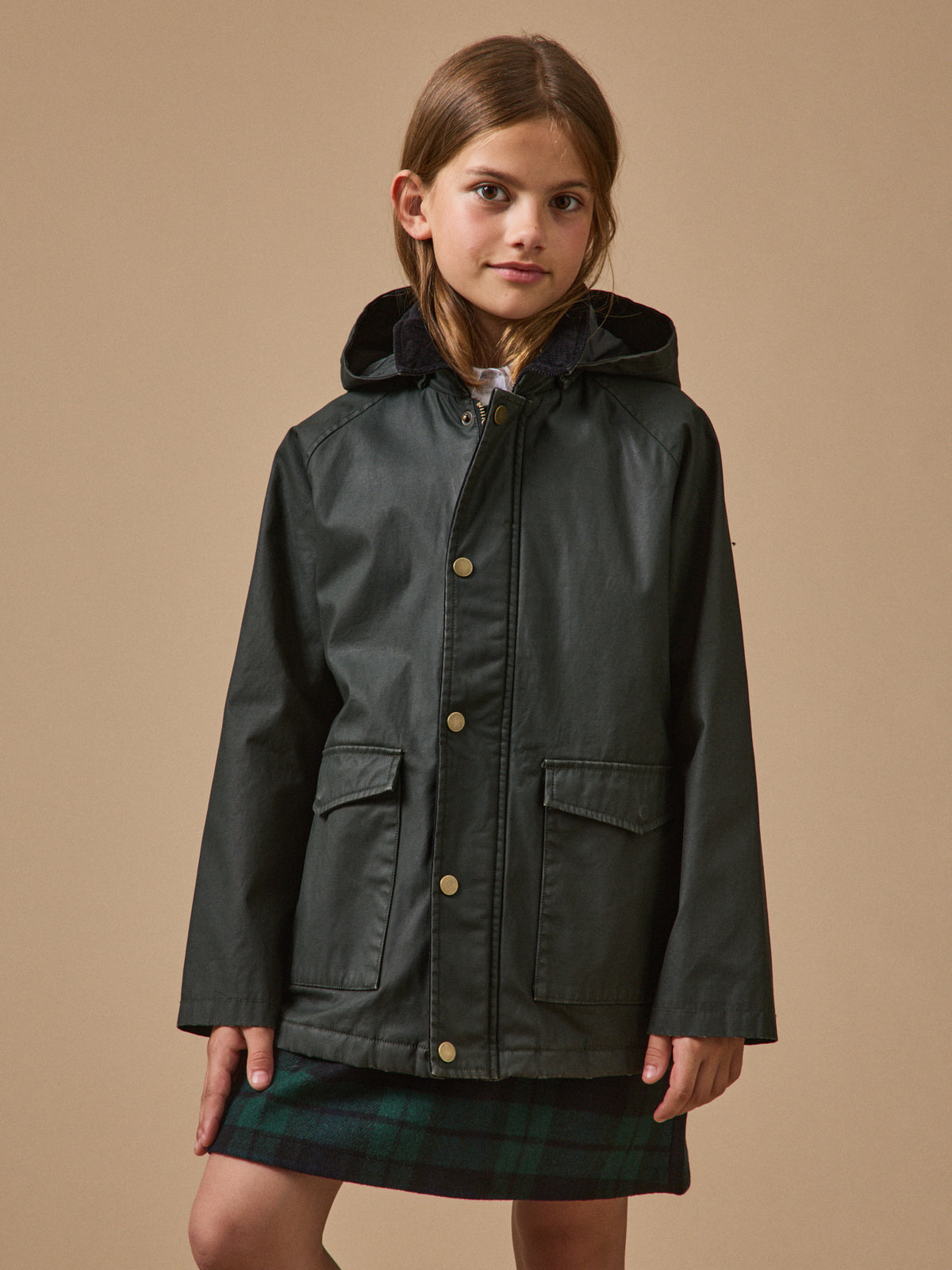 Blouson matelassé col montant Fille