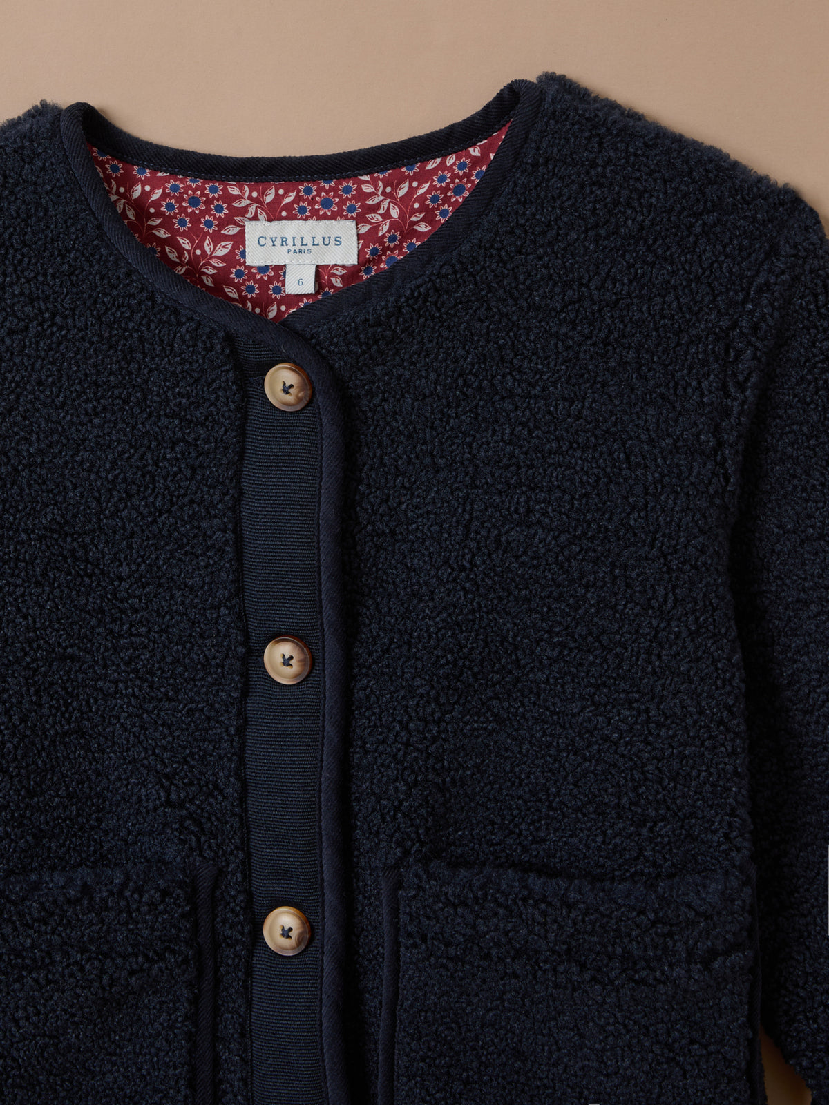 Veste en sherpa Fille