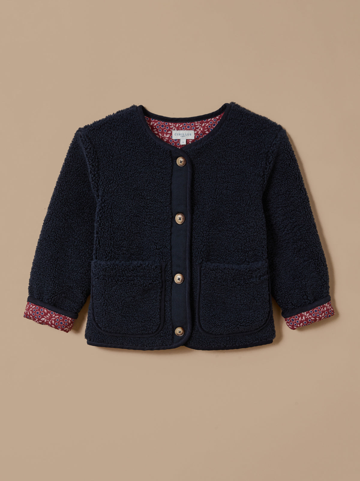 Veste en sherpa Fille