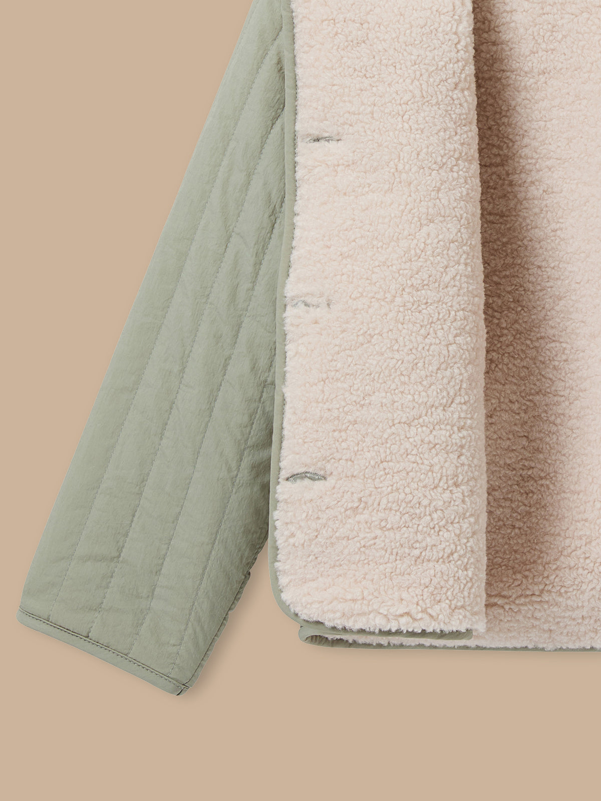 Veste matelassée col sherpa Fille