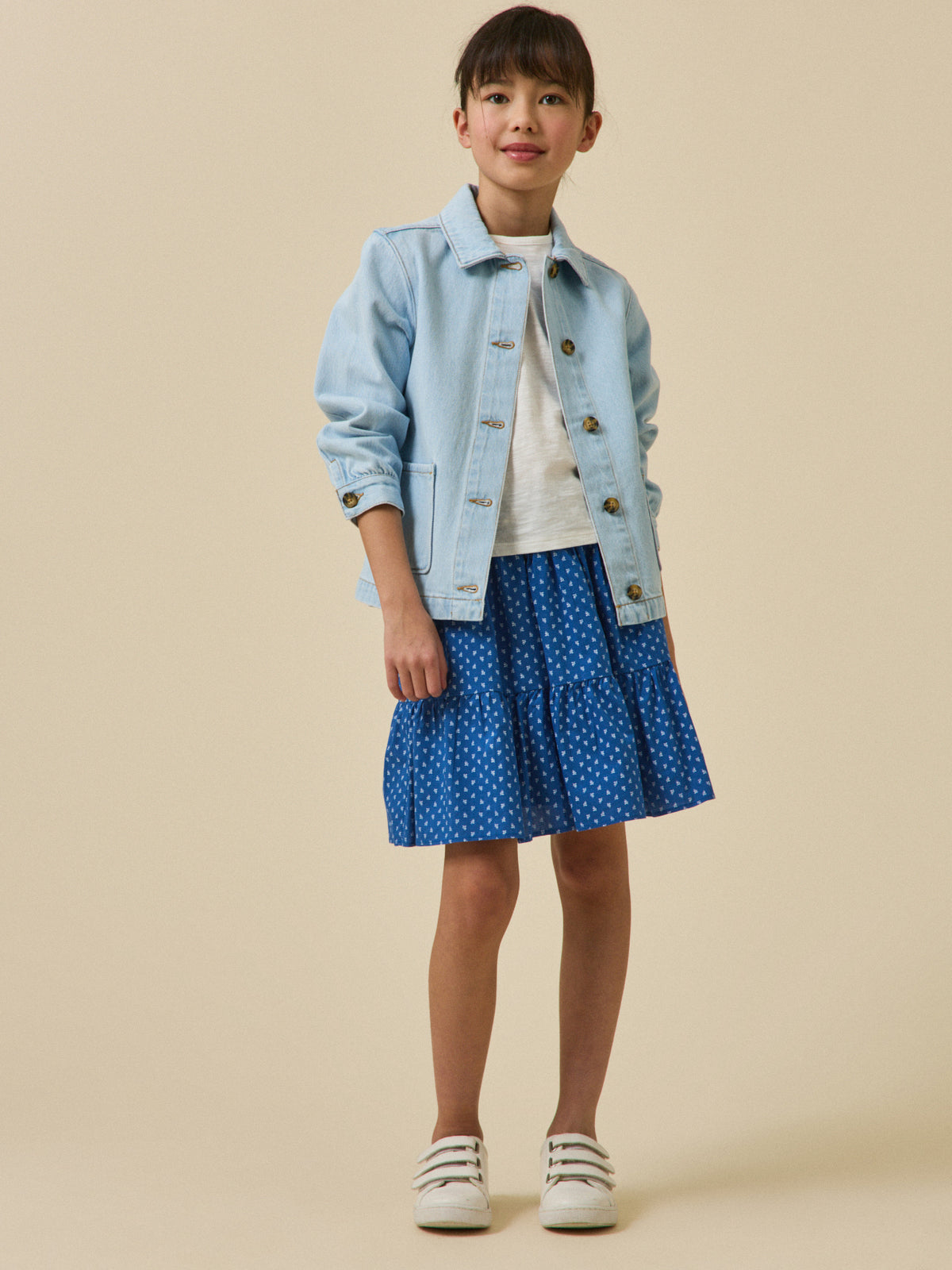 Girl's flounced skirt - The Junior Collection