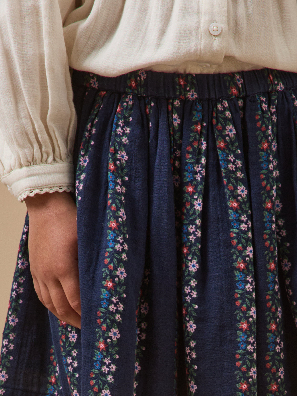 Jupe gaze de coton Fille