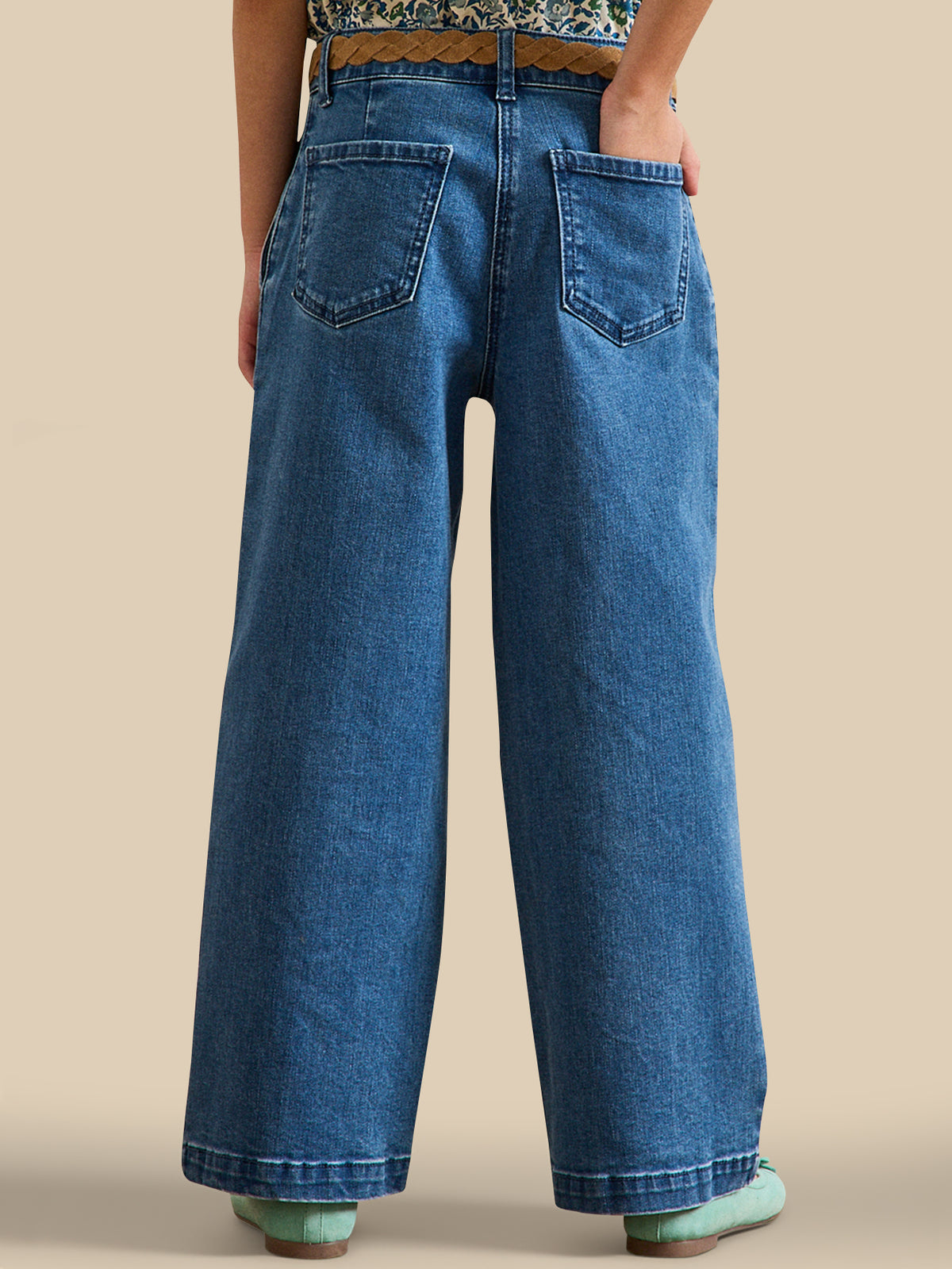 Pantalon large en denim - Collection Junior